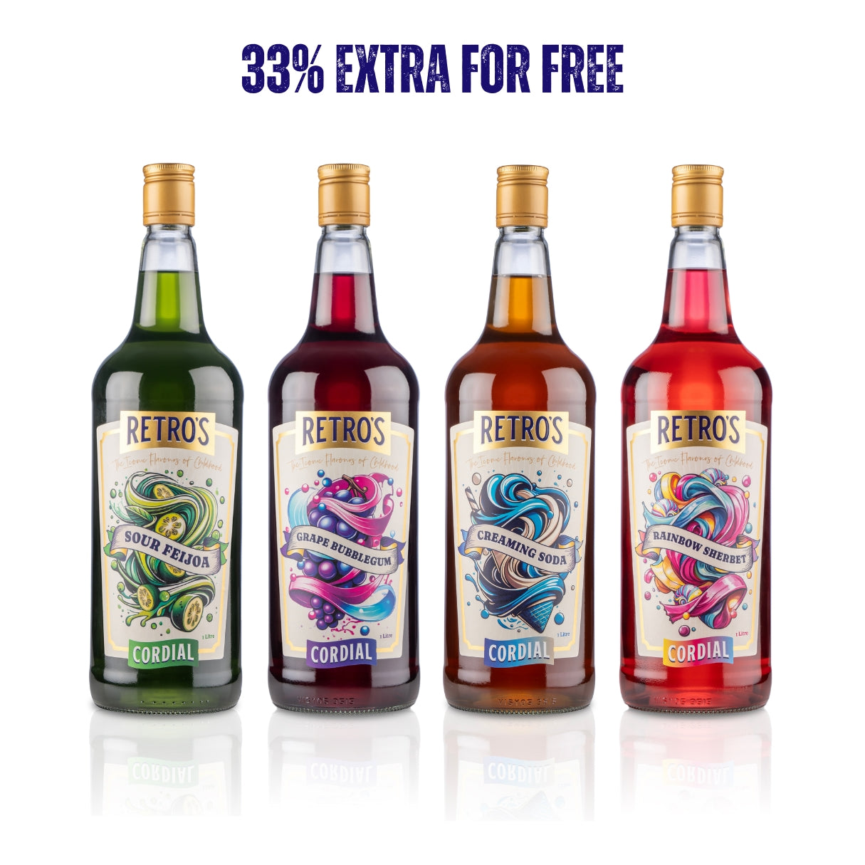 Retro's Mixed 4 Pack 1L